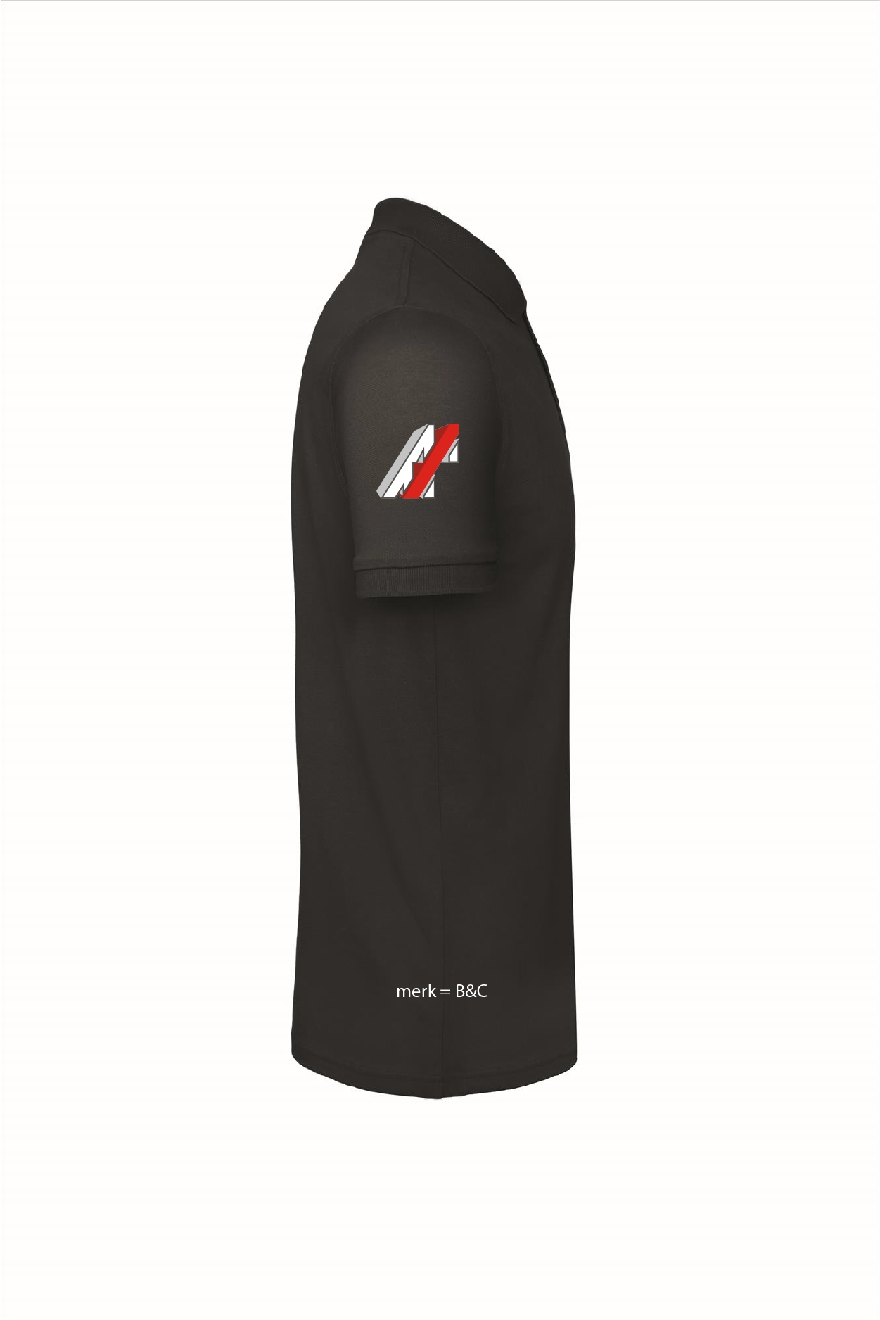 B&C inspire Poloshirt men bedrukt met div logo's