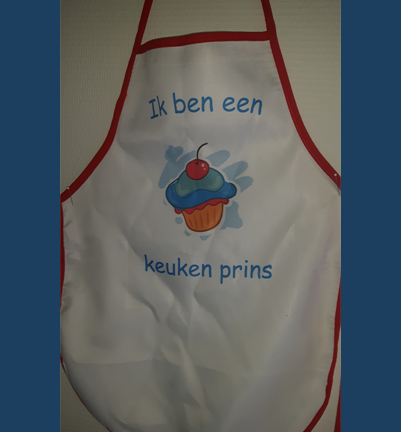 Kinderschort voor keukenprinsje