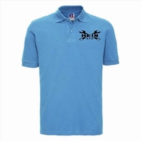 Russell men's classic Poloshirt  bedrukt met div logo's