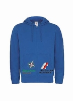B&C hooded full zip sweater men